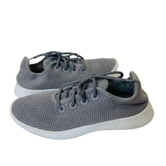 ALLBIRDS Women’s Tree Runners Gray Mist White Sole Size 10 - Picture 2 of 9